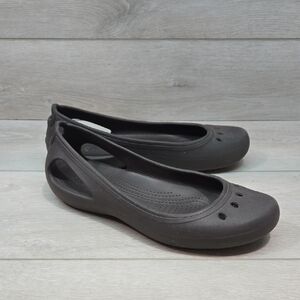 Crocs Women Stylish Rubber Clog Flats Shoes Sz 10